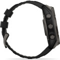 Garmin fenix 8 51mm Solar Sapphire Carbon Gray DLC Titanium with Black/Pebble Gray Silicone Band