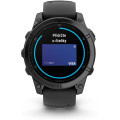 Garmin fenix E 47 mm AMOLED Slate Gray Steel with Black Silicone Band