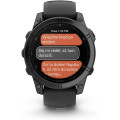 Garmin fenix E 47 mm AMOLED Slate Gray Steel with Black Silicone Band