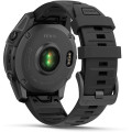 Garmin fenix E 47 mm AMOLED Slate Gray Steel with Black Silicone Band