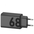 Motorola TurboPower 68W GaN Sieťová nabíječka + USB-C Kabel 6.5A Black