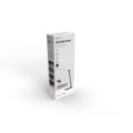 Solight WO37-B LED stolná lampička stmievaťelná, 12W, voľba teploty svetla, USB, čierny lesk