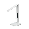 Solight WO43 LED stmievateľná stolná lampička s displejom, 6W, voľba teploty svetla, biely lesk