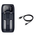 Solight DN27 nabíjačka batérií Li-Ion, LiFePO4, Ni-MH/CD, AA, AAA, 18650, 2000mA, 2 kanály, LCD displej
