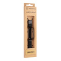 Tactical 828 Loop Magnetický Kovový Remienok pre Xiaomi Mi Band 7 Black