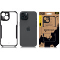 Tactical Quantum Stealth Kryt pre Apple iPhone 15 Clear/Black 