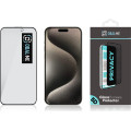 OBAL:ME Privacy 5D Tvrdené Sklo pre Apple iPhone 15 Pro Max Black