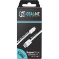 OBAL:ME Super Fast USB-C/USB-C Pletený kábel 100W 2m White