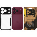 Tactical Quantum Stealth Kryt pre Apple iPhone 17 Pro / iPhone 18 Pro Clear/Black