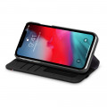 Decoded Leather Wallet Case for iPhone Xr Black