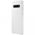 Samsung Kožený Kryt White pre Galaxy S10+