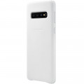 Samsung Kožený Kryt White pre Galaxy S10 (EU Blister)