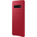 Samsung Kožený Kryt Red pre Galaxy S10 (EU Blister)