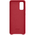 Samsung Kožený Kryt pre Galaxy S20 Red