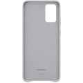 Samsung Kožený Kryt pre Galaxy S20+ Silver