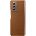 Samsung Kožený Kryt pre Galaxy Z Fold2 Brown