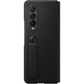 Samsung Kožený Flip Kryt pre Galaxy Z Fold3 5G Black