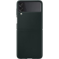 Samsung Kožený Kryt pre Galaxy Z Flip3 5G Green