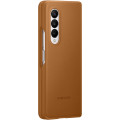 Samsung Kožený Kryt pre Galaxy Z Fold3 5G Camel