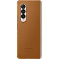Samsung Kožený Kryt pre Galaxy Z Fold3 5G Camel