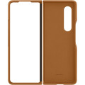 Samsung Kožený Kryt pre Galaxy Z Fold3 5G Camel