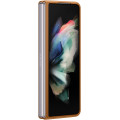 Samsung Kožený Kryt pre Galaxy Z Fold3 5G Camel