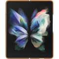 Samsung Kožený Kryt pre Galaxy Z Fold3 5G Camel