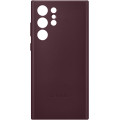 Samsung Kožený Kryt pre Galaxy S22 Ultra Burgundy