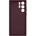 Samsung Kožený Kryt pre Galaxy S22 Ultra Burgundy