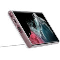 Samsung Clear Standing Kryt pre Galaxy S22 Ultra Transparent