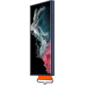 Samsung Silikónový Kryt vr Popruhu pre Galaxy S22 Ultra Navy