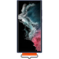 Samsung Silikónový Kryt vr Popruhu pre Galaxy S22 Ultra Navy