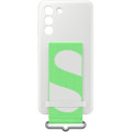 Samsung Silikónový Kryt s Pútkom pre Galaxy S21 FE 5G White