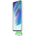 Samsung Silikónový Kryt s Pútkom pre Galaxy S21 FE 5G White
