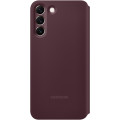 Samsung Clear View Cover pre Galaxy S22+ Burgundy