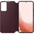 Samsung Clear View Cover pre Galaxy S22+ Burgundy
