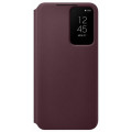 Samsung Clear View Cover pre Galaxy S22 Burgundy
