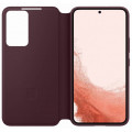 Samsung Clear View Cover pre Galaxy S22 Burgundy