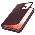 Samsung Clear View Cover pre Galaxy S22 Burgundy