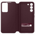 Samsung Clear View Cover pre Galaxy S22 Burgundy