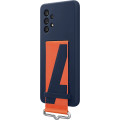 Samsung Silikónový Kryt vr Popruhu pre Galaxy A53 5G Navy