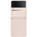 Samsung Kožený Kryt pre Galaxy Z Flip4 Peach
