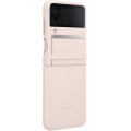Samsung Kožený Kryt pre Galaxy Z Flip4 Peach