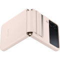 Samsung Kožený Kryt pre Galaxy Z Flip4 Peach