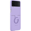 Samsung Silikónový Kryt s Držiakom na Prst pre Galaxy Z Flip4 Bora Purple