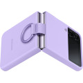 Samsung Silikónový Kryt s Držiakom na Prst pre Galaxy Z Flip4 Bora Purple