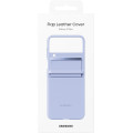 Samsung Kožený Kryt pre Galaxy Z Flip4 Serene Purple