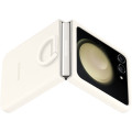 Samsung Silikónový Kryt držiakom na prst pre Galaxy Z Flip5 Cream