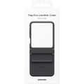 Samsung Kožený Kryt pre Galaxy Z Flip5 Black