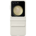 Samsung Kožený Kryt pre Galaxy Z Flip5 Cream